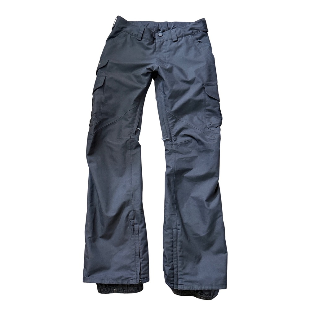 Burton Living Lining Mens Snowboard‎ Pants Black Cargo Small Tall Long Ski HH09